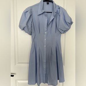 Blue corset fit mini dress